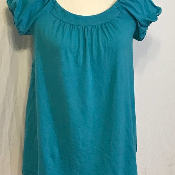 Oh Baby Blue Maternity Top ~ Size Small - Picture 2 of 4